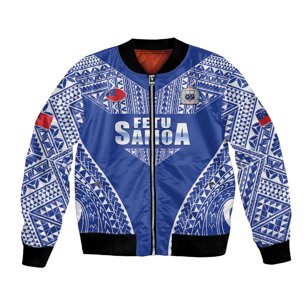 Fetu Samoa Rugby Custom Bomber Jacket Go Champions