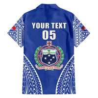 Fetu Samoa Rugby Custom Family Matching Tank Maxi Dress and Hawaiian Shirt Go Champions