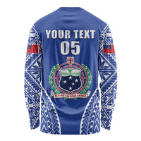 Fetu Samoa Rugby Custom Long Sleeve Shirt Go Champions