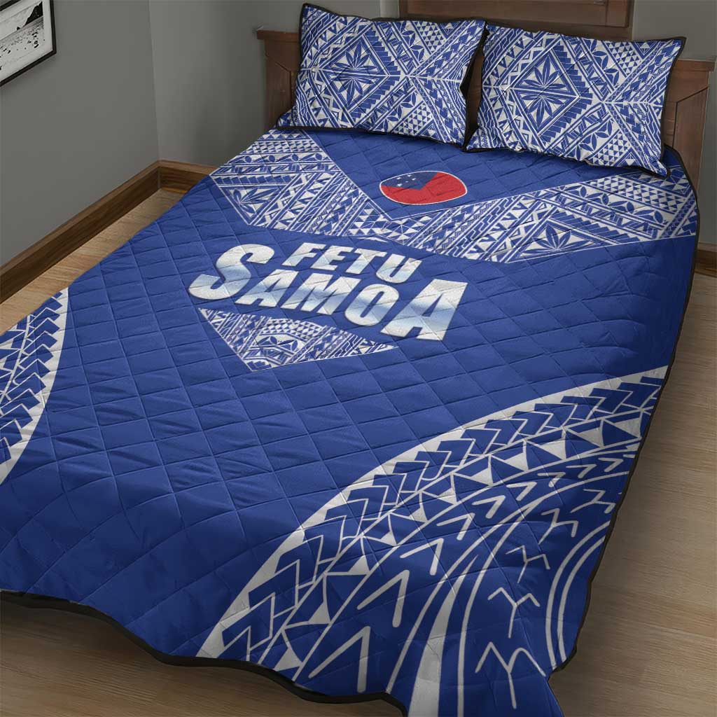 Fetu Samoa Rugby Quilt Bed Set Go Champions LT05 - Polynesian Pride