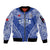 Fetu Samoa Rugby Custom Sleeve Zip Bomber Jacket Go Champions