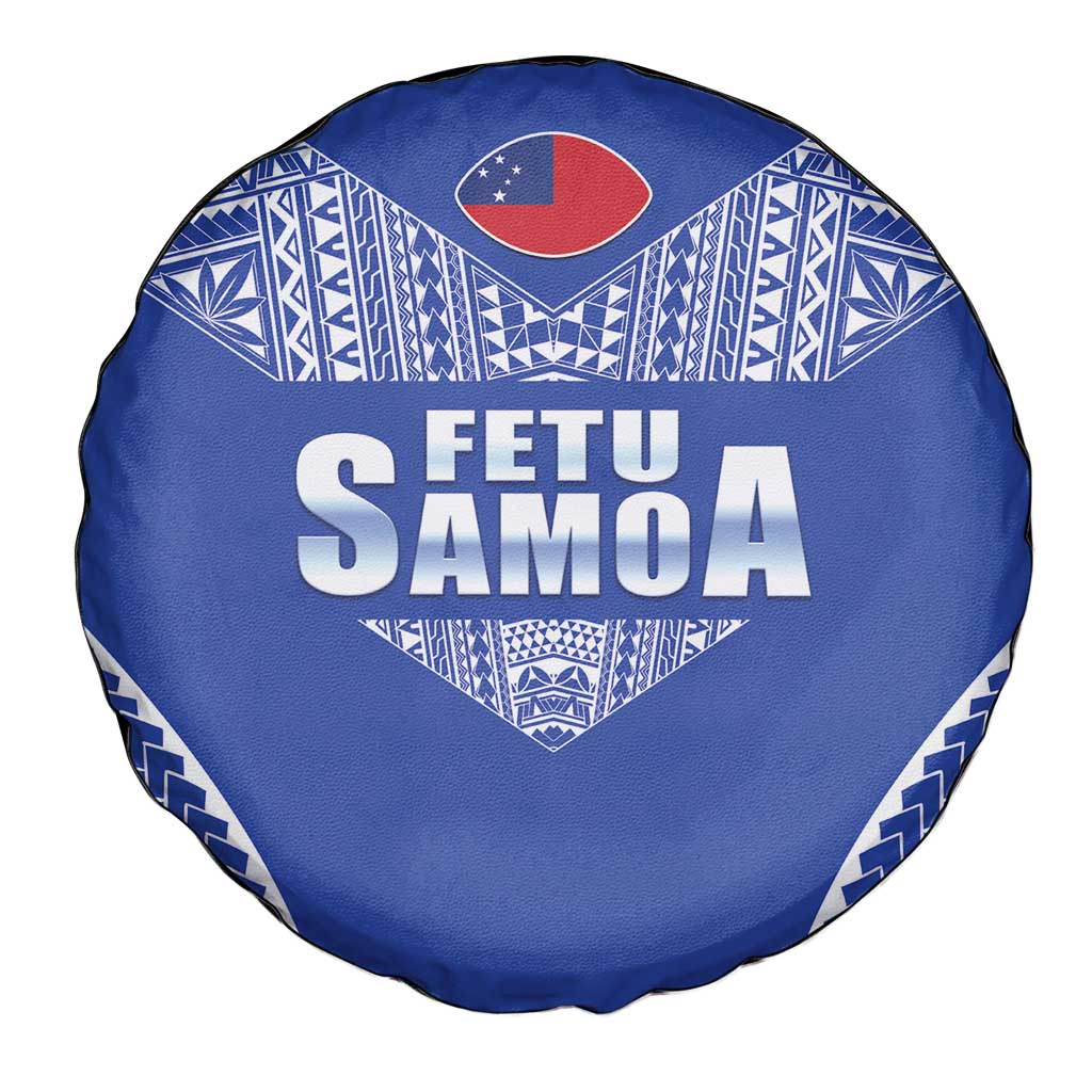 Fetu Samoa Rugby Spare Tire Cover Go Champions LT05 - Polynesian Pride