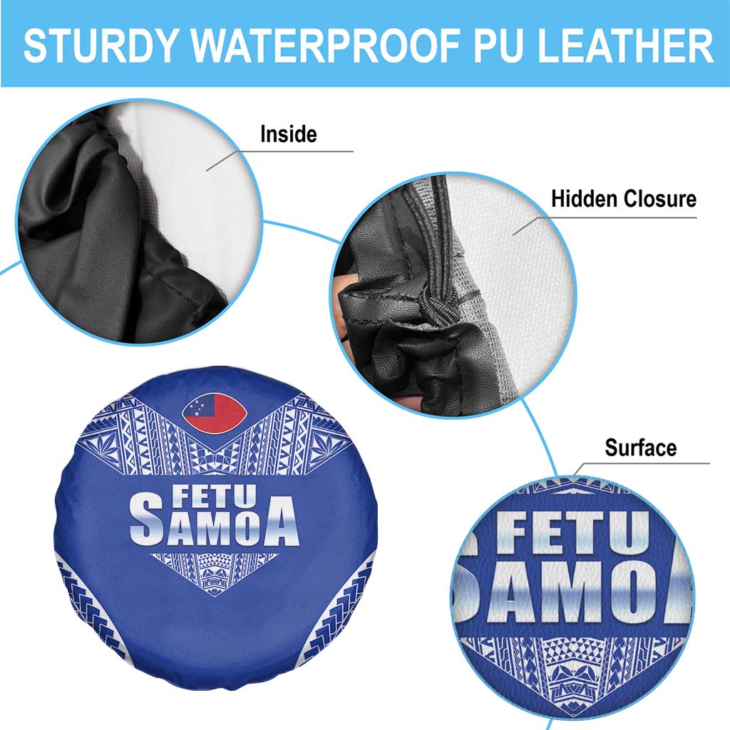 Fetu Samoa Rugby Spare Tire Cover Go Champions LT05 - Polynesian Pride