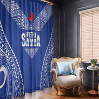 Fetu Samoa Rugby Window Curtain Go Champions LT05 - Polynesian Pride