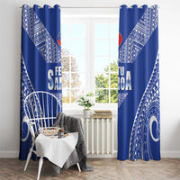 Fetu Samoa Rugby Window Curtain Go Champions LT05 - Polynesian Pride