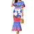 Personalised Haiti Independence Day Mermaid Dress Neg Maron Polynesian Style LT05 Women Blue - Polynesian Pride