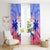 Haiti Independence Day Window Curtain Neg Maron Polynesian Style LT05