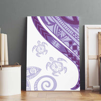 Purple Polynesian Tribal Turtle Floral Pattern Canvas Wall Art LT05 - Polynesian Pride