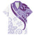 Purple Polynesian Tribal Turtle Floral Pattern Family Matching Mermaid Dress and Hawaiian Shirt