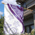 Purple Polynesian Tribal Turtle Floral Pattern Garden Flag