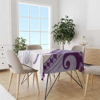 Purple Polynesian Tribal Turtle Floral Pattern Tablecloth LT05 - Polynesian Pride