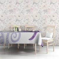 Purple Polynesian Tribal Turtle Floral Pattern Tablecloth LT05 - Polynesian Pride