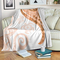 Orange Polynesian Tribal Turtle Floral Pattern Blanket LT05 Orange - Polynesian Pride