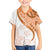 Orange Polynesian Tribal Turtle Floral Pattern Family Matching Tank Maxi Dress and Hawaiian Shirt