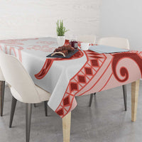 Coral Red Polynesian Tribal Turtle Floral Pattern Tablecloth LT05 - Polynesian Pride
