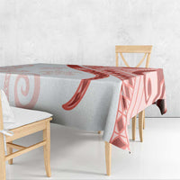 Coral Red Polynesian Tribal Turtle Floral Pattern Tablecloth LT05 - Polynesian Pride