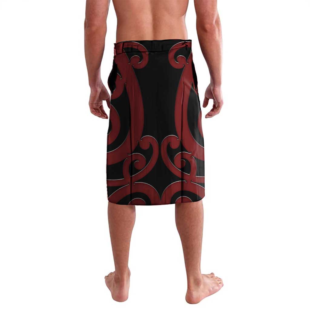 New Zealand Parrot Kaka Lavalava Maori Koru With Pohutukawa Flowers LT05 - Polynesian Pride