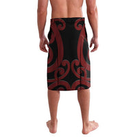 New Zealand Parrot Kaka Lavalava Maori Koru With Pohutukawa Flowers LT05 - Polynesian Pride