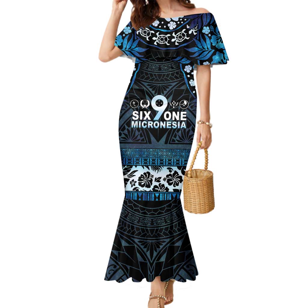 Micronesia FSM 691 Family Matching Mermaid Dress and Hawaiian Shirt Respect Culture