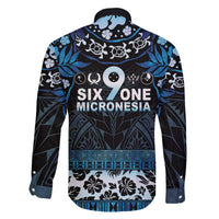 Micronesia FSM 691 Family Matching Off The Shoulder Long Sleeve Dress and Hawaiian Shirt Respect Culture