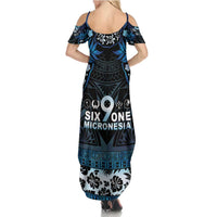 Micronesia FSM 691 Family Matching Summer Maxi Dress and Hawaiian Shirt Respect Culture