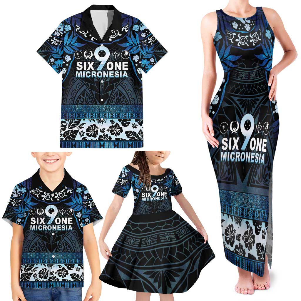 Micronesia FSM 691 Family Matching Tank Maxi Dress and Hawaiian Shirt Respect Culture