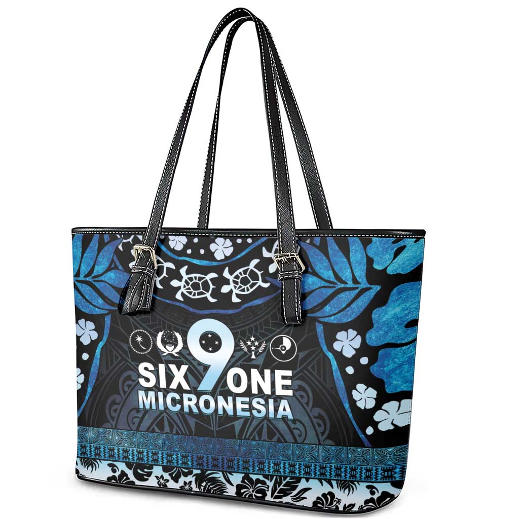 Micronesia FSM 691 Leather Tote Bag Respect Culture