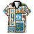 FSM Micronesia Culture Family Matching Off The Shoulder Long Sleeve Dress and Hawaiian Shirt