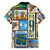 FSM Micronesia Culture Family Matching Off The Shoulder Long Sleeve Dress and Hawaiian Shirt