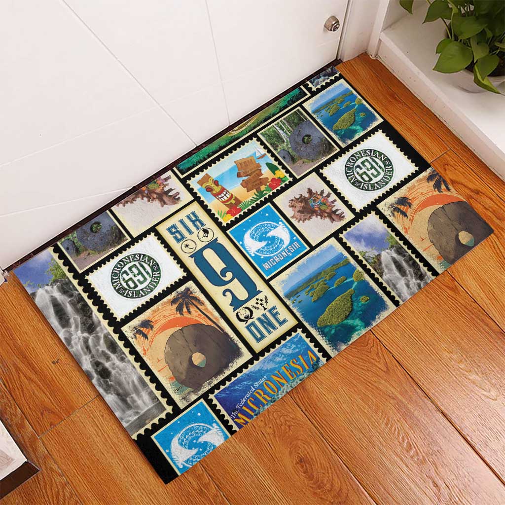 FSM Micronesia Culture Rubber Doormat