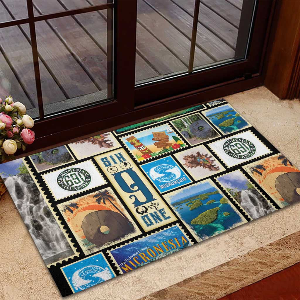 FSM Micronesia Culture Rubber Doormat