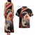 Personalised French Polynesia Victory Day Couples Matching Tank Maxi Dress and Hawaiian Shirt Polynesian Pattern Plumeria