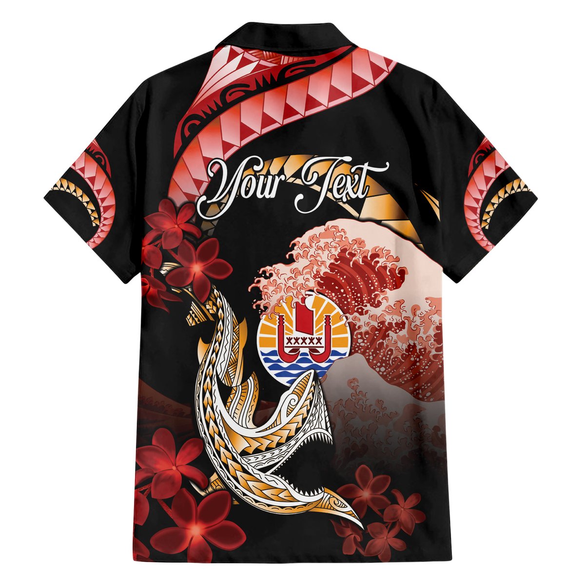 Personalised French Polynesia Victory Day Hawaiian Shirt Polynesian Pattern Plumeria LT05 - Polynesian Pride