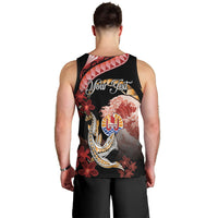 Personalised French Polynesia Victory Day Men Tank Top Polynesian Pattern Plumeria LT05 - Polynesian Pride