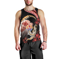 Personalised French Polynesia Victory Day Men Tank Top Polynesian Pattern Plumeria LT05 - Polynesian Pride