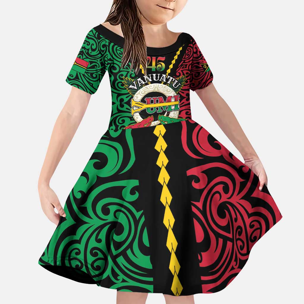 Vanuatu 45th Independence Day Family Matching Puletasi and Hawaiian Shirt Long God Yumi Stanap Wild Boar LT05