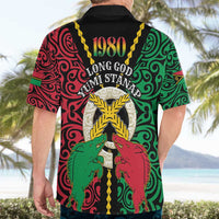 Vanuatu 45th Independence Day Hawaiian Shirt Long God Yumi Stanap Wild Boar LT05 - Polynesian Pride