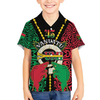 Vanuatu 45th Independence Day Hawaiian Shirt Long God Yumi Stanap Wild Boar LT05 - Polynesian Pride