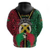 Vanuatu 45th Independence Day Hoodie Long God Yumi Stanap Wild Boar LT05