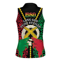 Vanuatu 45th Independence Day Women Sleeveless Polo Shirt Long God Yumi Stanap Wild Boar LT05