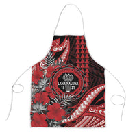 Hawaii Lahainaluna High School Apron Tribal Tattoo With Hibiscus Flowers