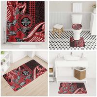 Hawaii Lahainaluna High School Bathroom Set Tribal Tattoo With Hibiscus Flowers LT05 - Polynesian Pride