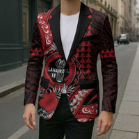 Personalized Hawaii Lahainaluna High School Blazer Tribal Tattoo With Hibiscus Flowers LT05 - Polynesian Pride