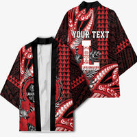 Personalized Hawaii Lahainaluna High School Kimono Tribal Tattoo With Hibiscus Flowers LT05 - Polynesian Pride