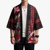 Personalized Hawaii Lahainaluna High School Kimono Tribal Tattoo With Hibiscus Flowers LT05 - Polynesian Pride