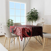 Hawaii Lahainaluna High School Tablecloth Tribal Tattoo With Hibiscus Flowers LT05 - Polynesian Pride