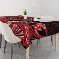 Hawaii Lahainaluna High School Tablecloth Tribal Tattoo With Hibiscus Flowers LT05 - Polynesian Pride