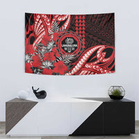Hawaii Lahainaluna High School Tapestry Tribal Tattoo With Hibiscus Flowers LT05 - Polynesian Pride
