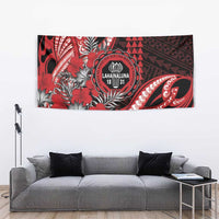 Hawaii Lahainaluna High School Tapestry Tribal Tattoo With Hibiscus Flowers LT05 - Polynesian Pride