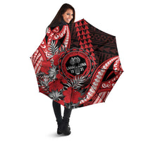 Hawaii Lahainaluna High School Umbrella Tribal Tattoo With Hibiscus Flowers LT05 - Polynesian Pride